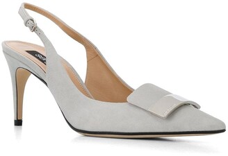 Sergio Rossi Pointed 85mm Sling-Back Pumps