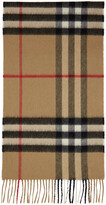 Thumbnail for your product : Burberry Beige Cashmere Classic Check Scarf