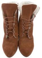 Thumbnail for your product : Diane von Furstenberg Pointed-Toe Suede Ankle Boots