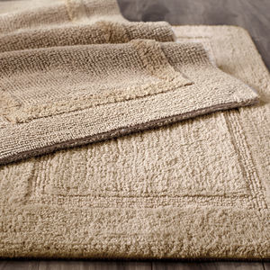 Pier 1 Imports Reversible Cotton Oatmeal Bath Rug Collection