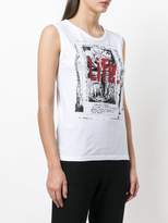 Thumbnail for your product : Ann Demeulemeester re-edition Awake and Life print vest top