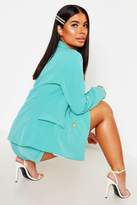 Thumbnail for your product : boohoo Petite Double Breasted Military Blazer
