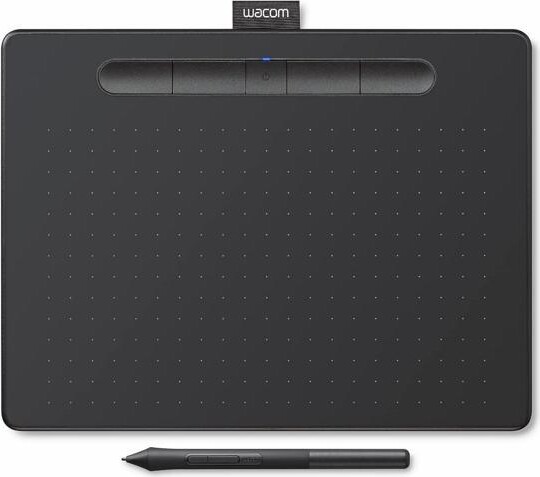 PISKEKAT Wacom Intuos Medium Bluetooth Graphics Drawing Tablet, Portable for Teachers, Students and Creators, 4 Customizable ExpressKeys, Compatible with...