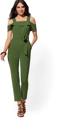New york and company green jumpsuit Outlet