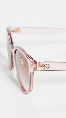 Gucci Pop Web Round Cat Eye Sunglasses