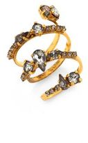 Thumbnail for your product : Erickson Beamon Double Coil Crystal Ring
