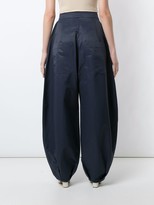 Thumbnail for your product : ALUF Ceci cropped wide-leg trousers