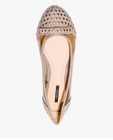 Thumbnail for your product : Forever 21 Studded Clear Ballet Flats
