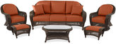Thumbnail for your product : Monterey Outdoor Wicker 6-Pc. Seating Set: Custom Colors