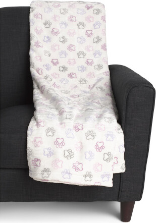 TJMAXX Rainbow Paw Pet Throw, Polyester