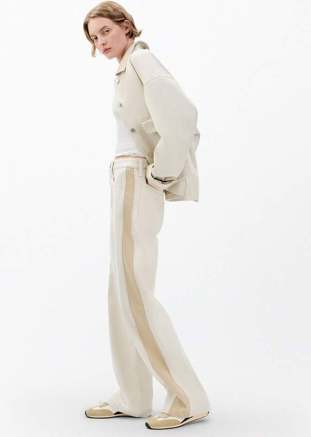 Rag & Bone Logan Spliced Wide Leg Jeans