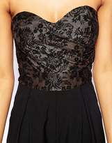 Thumbnail for your product : A. J. Morgan TFNC Bandeau Jumpsuit With Lace Bodice