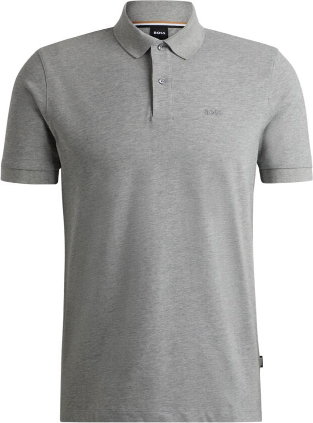 HUGO BOSS Pallas Regular-fit polo shirt in cotton with embroidered logo