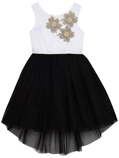 belle mono jacquard dress