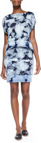 Thumbnail for your product : Pam & Gela Tie-Dye High-Low Hem Skirt