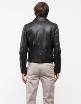 Thumbnail for your product : Topman Black Leather Biker Jacket