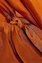 Thumbnail for your product : Samsoe & Samsoe Samse Samse Magnolia Draped Satin-crepe Mini Wrap Dress