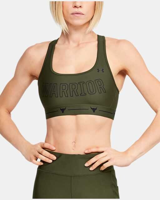 2024 Under Armour Ladies Mid Crossback Sports Bra Gym Workout