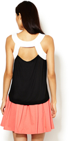 Thumbnail for your product : Qi Contrast Back Strap Tank