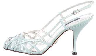 Dolce & Gabbana Patent Leather Slingback Sandals