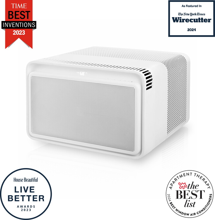 Windmill 8,000 BTU Inverter Window Air Conditioner with WhisperTech - Ultra-Quiet & Smart, Cools up to 350 Sq. Ft. - #1 Easy Install, App/Wi-Fi, Voice-Enabled, Remote Control, Energy Star