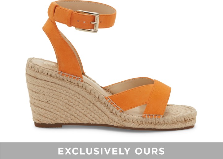 orange espadrille sandals