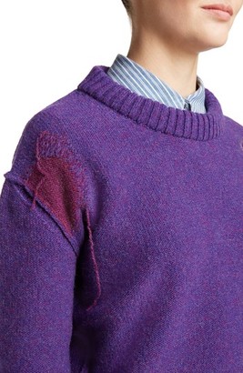 Acne Studios Women's Leniz Distressed Wool Sweater