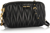 Thumbnail for your product : Miu Miu Matelassé leather shoulder bag