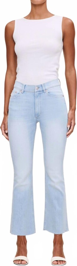 DL1961 - Women's Bridget Boot High Rise Instasculpt Crop In Baby Blue
