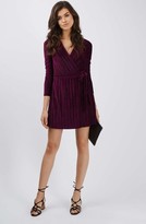 Thumbnail for your product : Topshop Women's Velvet Wrap Dress