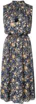 Thumbnail for your product : Adam Lippes printed floral silk sleeveless dress