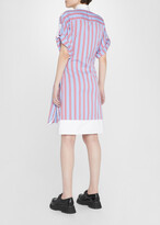 Thumbnail for your product : 3.1 Phillip Lim Striped Button-Front A-Line Shirt Dress