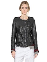 Thumbnail for your product : Etoile Isabel Marant Nappa Leather Moto Jacket