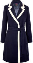 Thumbnail for your product : J.Crew Two-tone Wool-blend Coat - Midnight blue