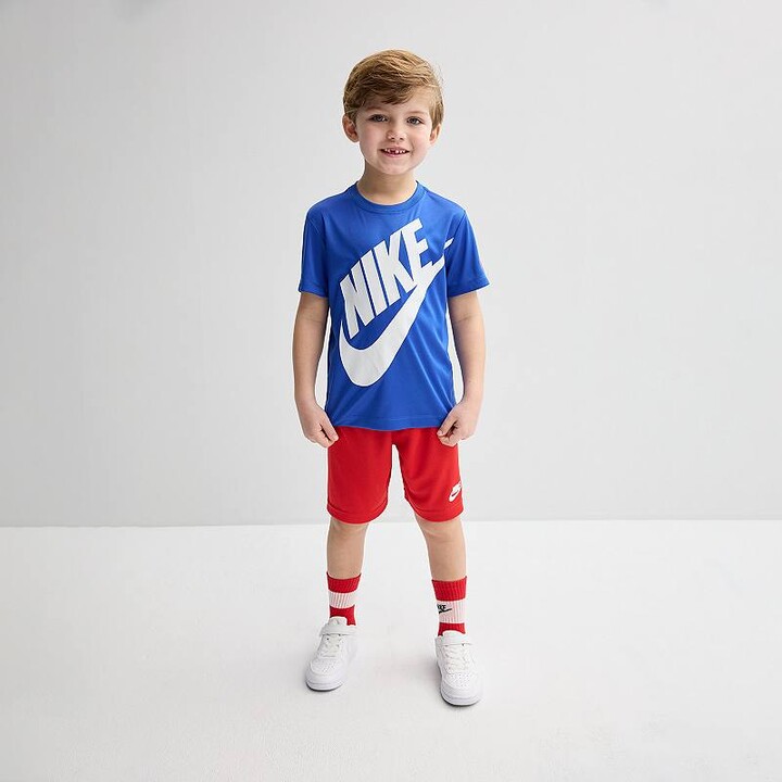 Nike Boys 4-7 Dri-FIT Short Sleeve T-Shirt & Mesh Shorts 2-Piece Set