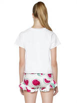 Thumbnail for your product : Love Moschino Watermelon Sequined Jersey T-Shirt