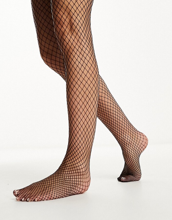 Lace Tights - Black/patterned - Ladies