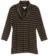 Thumbnail for your product : Chaus Metallic Stripe Cowl Neck Top
