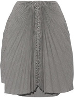 Thumbnail for your product : Facetasm Pleated Gingham Wool Skirt