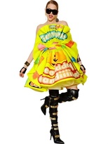 Thumbnail for your product : Moschino Candies Printed Heavy Silk Organza Dress