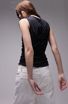 Thumbnail for your product : Topshop Ruched Channel Tank Top