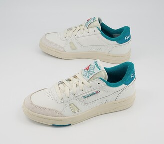reebok lt court trainers chalk seaport teal alabaster