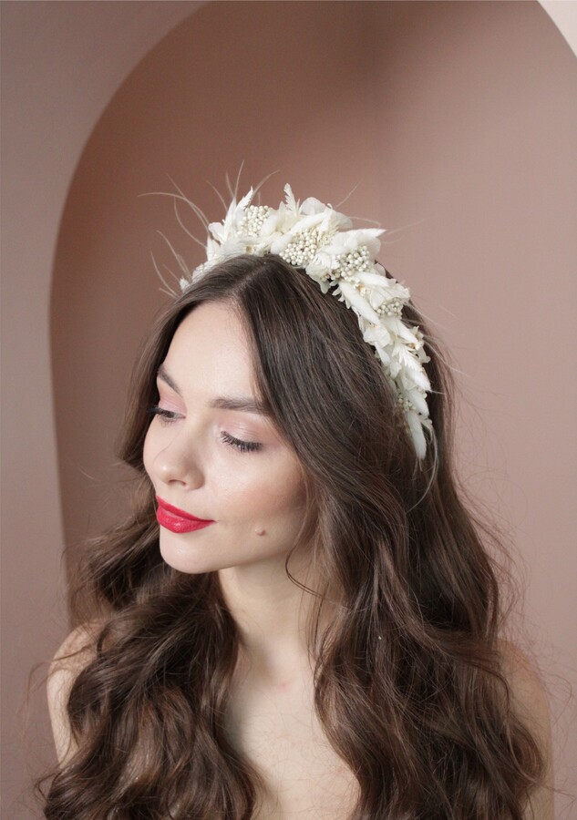 wedding wreath headpiece