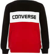 Thumbnail for your product : River Island Boys Converse red colour block sweatshirt