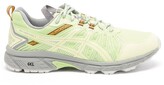 Thumbnail for your product : Asics Gel-venture 7 Leather And Mesh Trainers - Green Multi