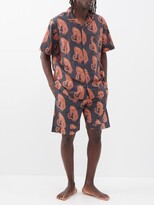 Thumbnail for your product : Desmond & Dempsey Tiger Printed Pyjama Shorts