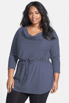 Thumbnail for your product : Pink Lotus Cowl Neck Tunic (Plus Size)