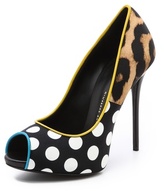 Thumbnail for your product : Giuseppe Zanotti Coline Satin Leopard Pumps
