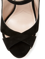 Thumbnail for your product : Miu Miu High Heel Suede Platform Sandal