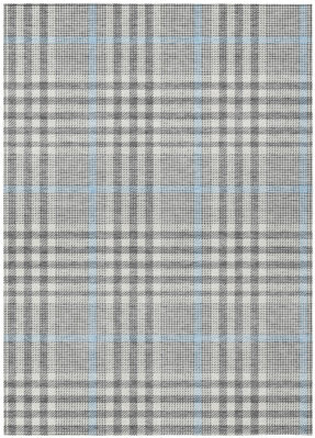 HomeRoots 5' X 8' Beige Plaid Washable Indoor Outdoor Area Rug